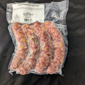Cheddar Jalapeño Bratwurst (No Added Sugar)
