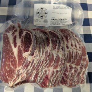 Uncured Hickory Smoked Cottage Bacon